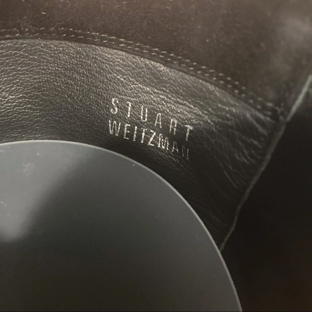 Stuart Weitzman sz 5 black suede OTK tall boots
